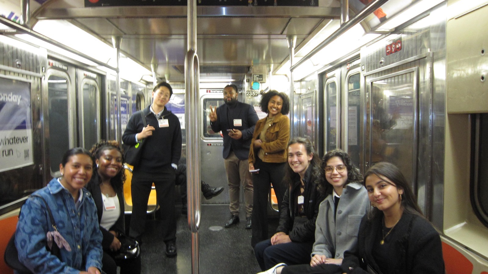 Student Group Pic 4 – Subway Car