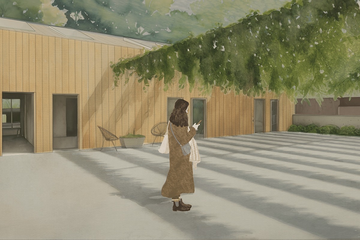 Interior Living Quarters Watercolor