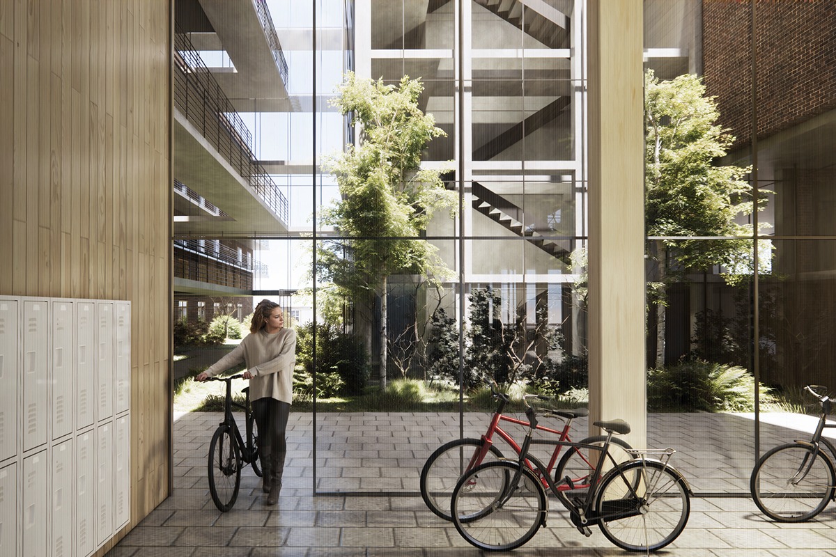 9019 Rainier Bike Room Render