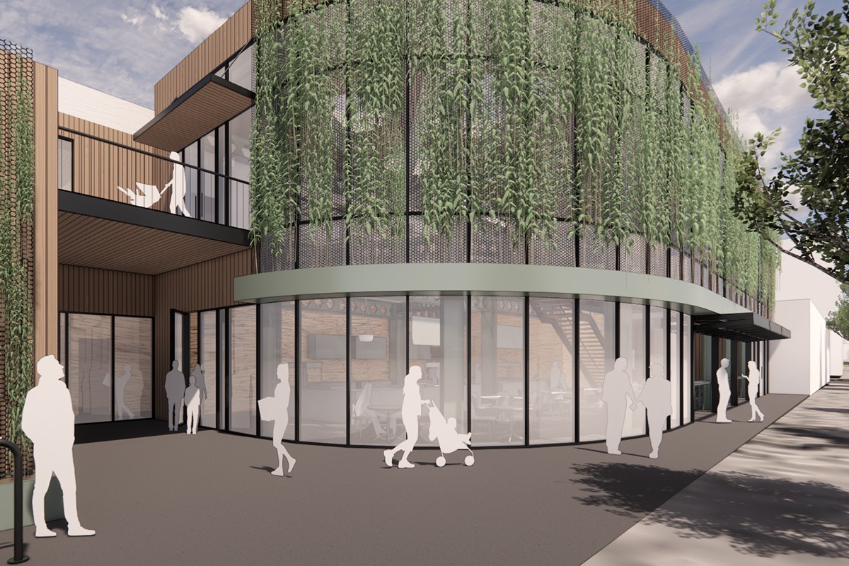 Exterior Entrance of Habitat Kitchen