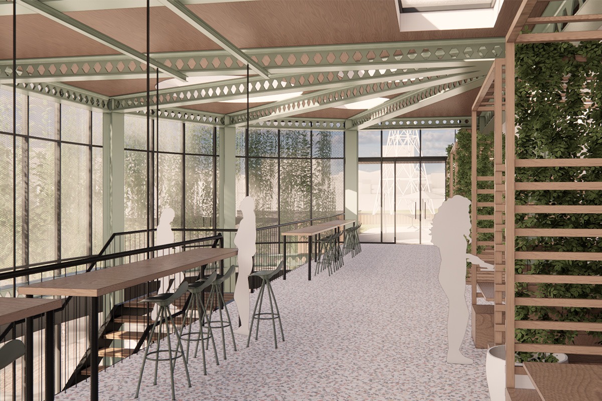 HABITAT KITCHEN - Balcony Render