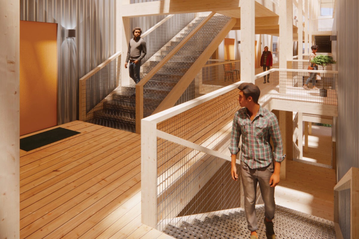 Interior Perspective, stairs