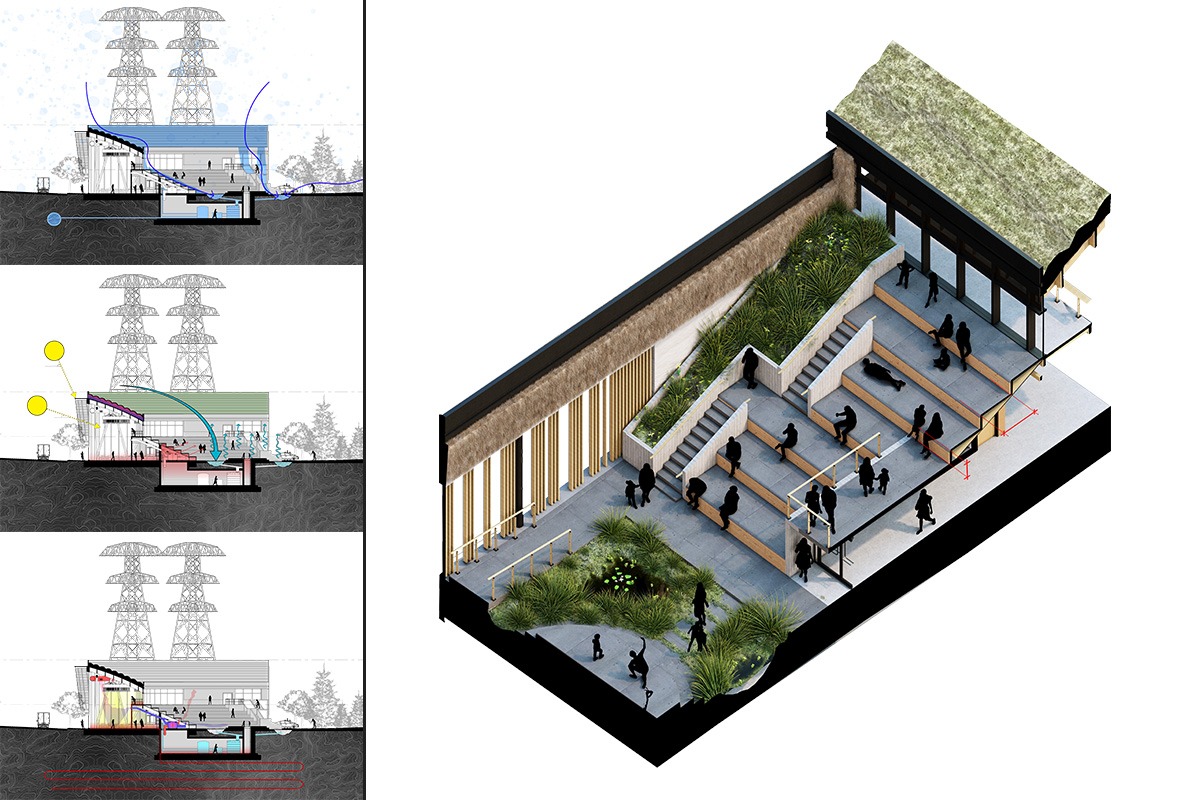 RENDEZVOUS - Axonometric and System Diagrams