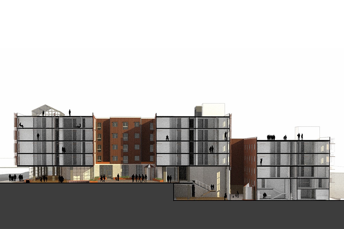 Rainier Landing Section Perspective