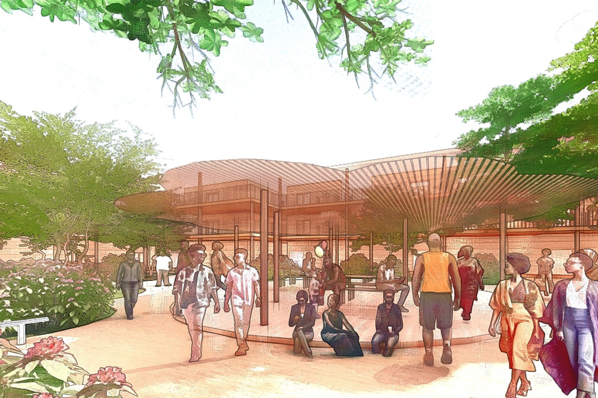 Sunu Kerr Courtyard Bantaba Render