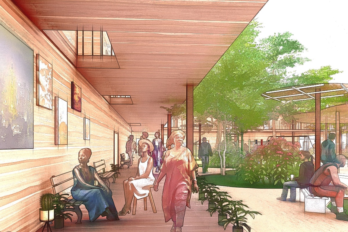 Sunu Kerr Living Walkway - Level 1 Render