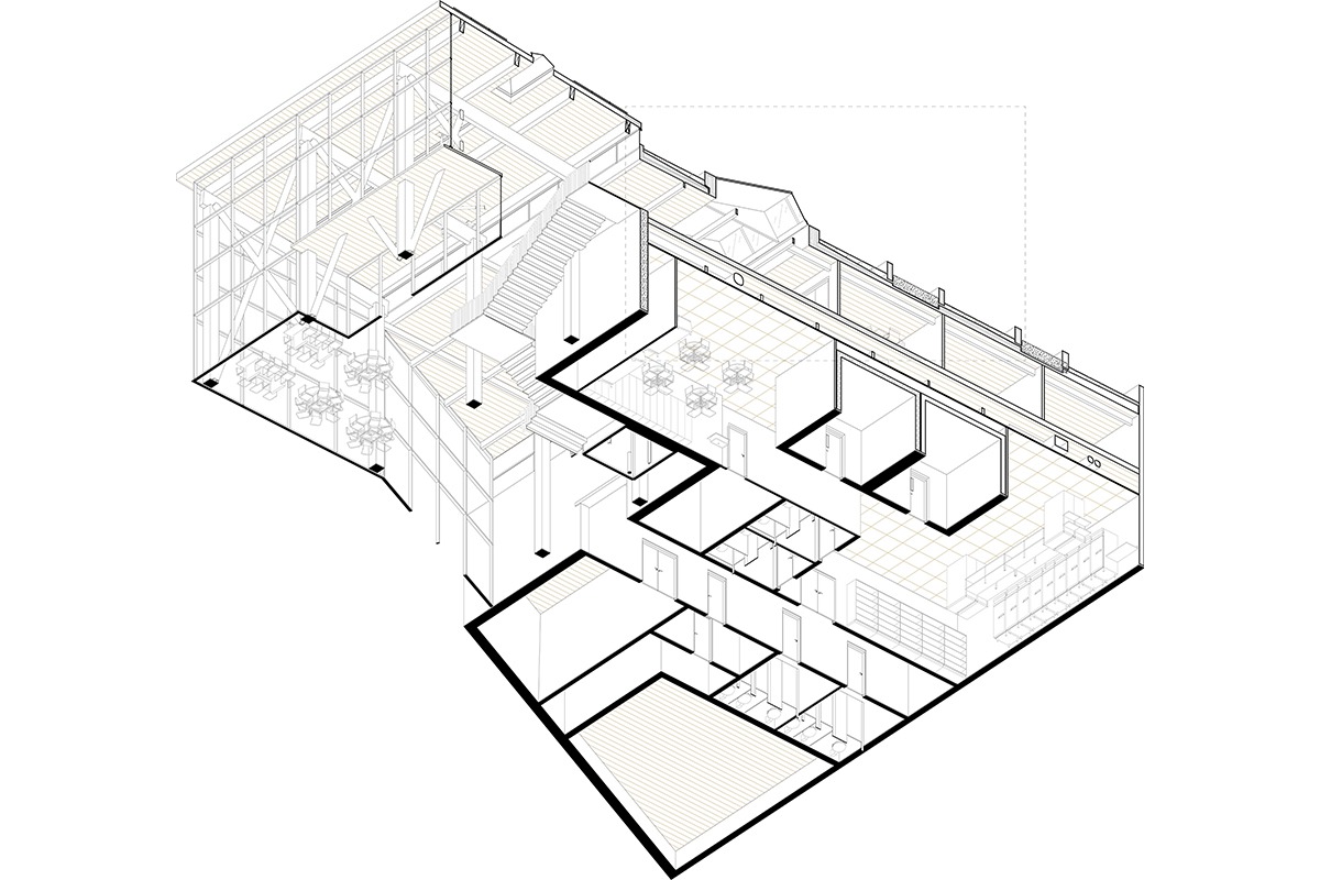 TERRACE KITCHEN Axonometric