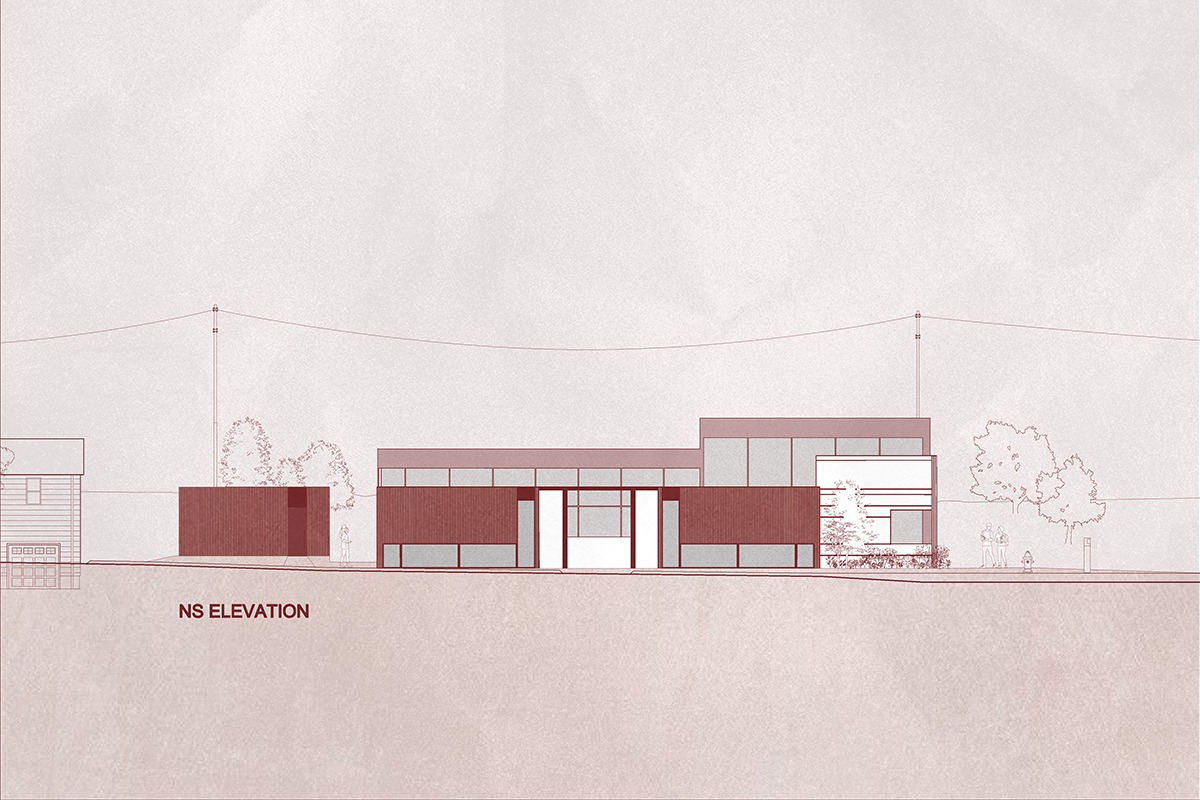 CA AND CC North to South Elevation
