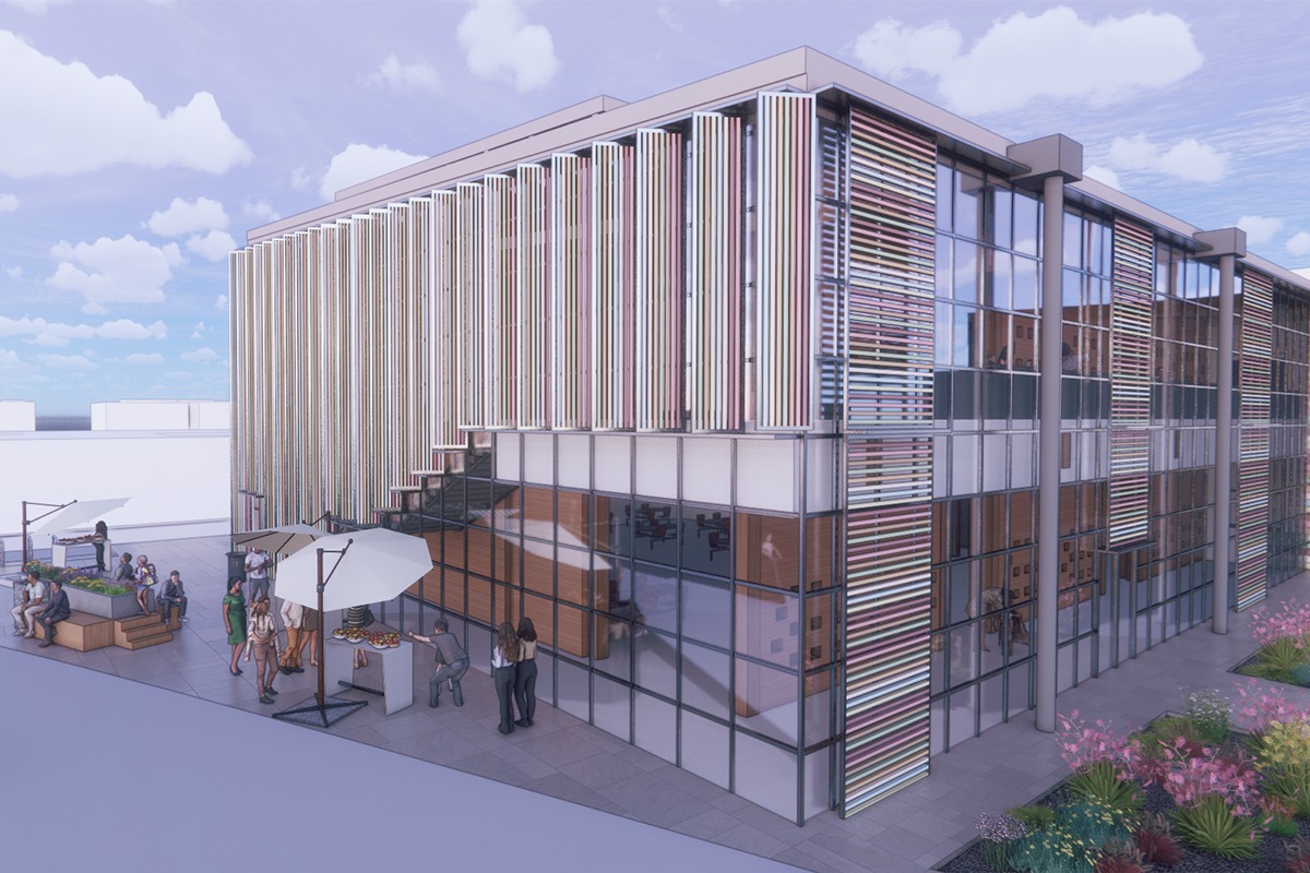 COMMISSARY KITCHEN West and South Facade