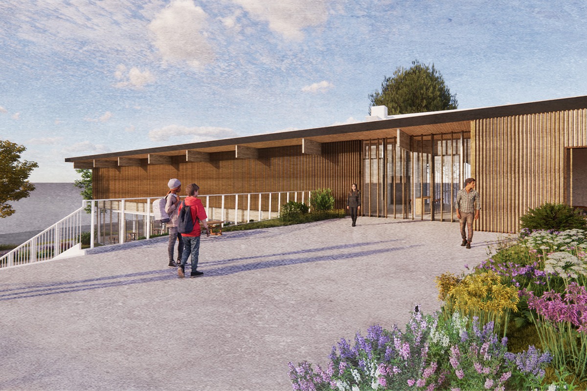 RAINER BEACH CULINARY CENTER Roof Garden Render