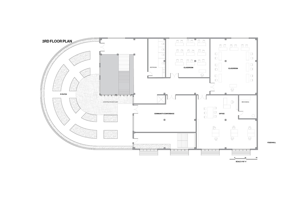 RAINER BEACH FOOD HALL Third Floor Plan