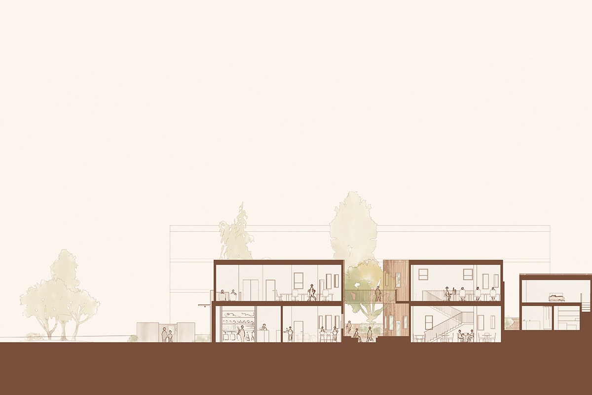 THE ARTIST COLLECTIVE AND CAFE Section East to West