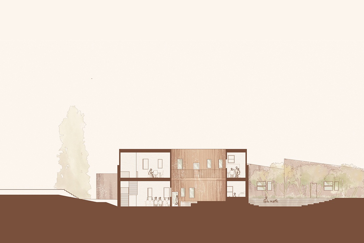 THE ARTIST COLLECTIVE AND CAFE Section North to South